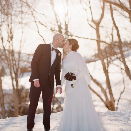 megeve winter wedding elegance snow bride modern